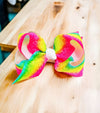 TIE DYE PRINTED   HAIRBOWS 12PCS BW-DSG-TIE DYE