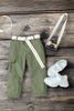 (UNISEX) OLIVE GREEN CARGO PANTS. PNB651122011-SOL