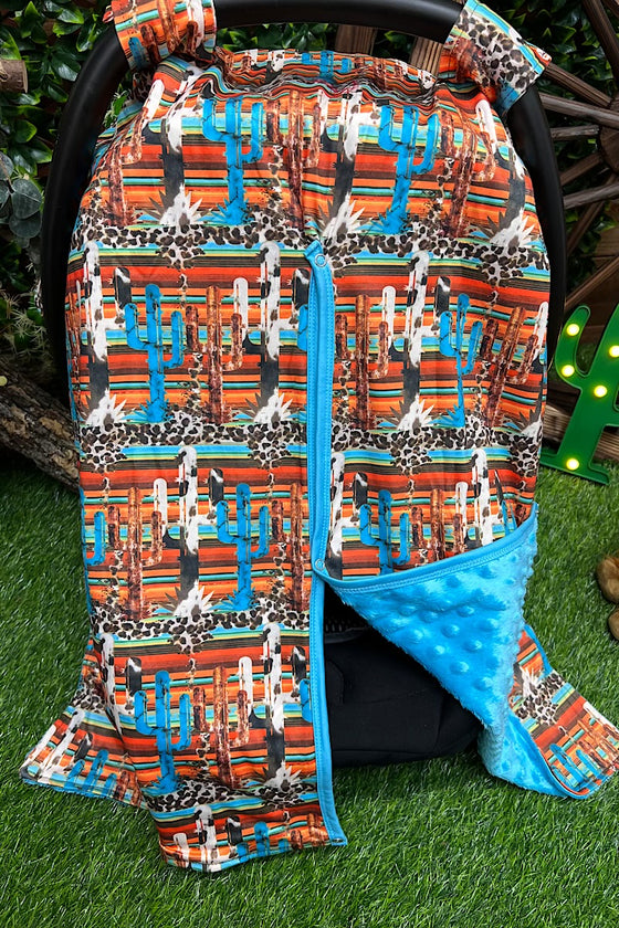 SERAPE,CACTUS,ANIMAL PRINTED CAR SEAT COVER. ZYTG15113013