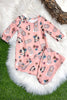 MILK BUCKET & COW TAG MULTI-PRINTED BABY GOWN. NB20220015-NB