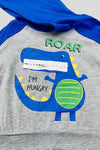 ROAR I'M HUNGRY" BOYS HOODIE SWEATSHIRT. TP-2021416 jean