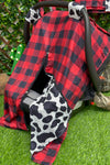 PLAID & COW PRINTED CAR SEAT COVER. ZYTG501522001