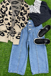 3 BUTTON DENIM PANTS WITH STRETCHABLE WAIST BAND. PNG251522058-wendy