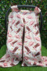 PINK COWBOY HAT & BOOTS PRINTED CAR SEAT COVER WITH SNAPS. ACG651522019