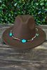 CHOCOLATE BROWN SUEDE HAT. FITS FROM 5 YEARS UP TO ADULT. BR-HAT2022