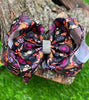 COW SKULL & PINK CONCHO PRINTED DOUBLE LAYER HAIR BOWS. 4PCS/$10.00 BW-DSG-820