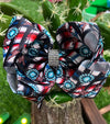 STRIKE & CONCHO PRINTED DOUBLE LAYER HAIR BOWS. 4PCS/$10.00 BW-DSG-819