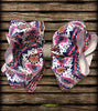 NAVY BLUE, PINK WHITE CHEVRON & AZTEC PRINTED HAIR  BOW W RHINESTONES 7.5IN WIDE 4PCS/$10.00 BW-DSG-349