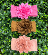 5" FLOWER HEDBAND FOR BABY, VERY SOFT & STRETCHABLE FABRIC. (5PCS/$12.50) AVAILABLE IN 3 COLORS. HHB-2022-GG4