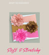 5" FLOWER HEDBAND FOR BABY, VERY SOFT & STRETCHABLE FABRIC. (5PCS/$12.50) AVAILABLE IN 3 COLORS. HHB-2022-GG4