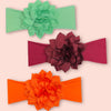 5" FLOWER HEDBAND FOR BABY, VERY SOFT & STRETCHABLE FABRIC. (5PCS/$12.50) AVAILABLE IN 3 COLORS. HHB-2022-G5