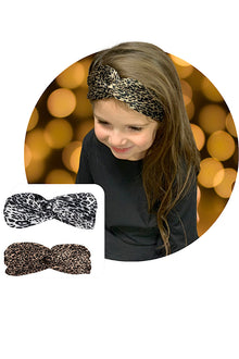  ANIMAL PRINTED CROSS KNOT HEADBANDS FOR WOMEN & GIRLS.$1.00 HB-2020-21