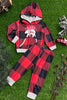 BABY BEAR" PLAID PRINTED  BOYS PAJAMA SET. PJG501322040-J