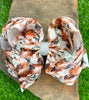 BROWN & GREEN DIE PRINTED HAIR BOW WITH RHINESTONES 7.5" WIDE DOUBLE LAYER. 4PCS/$10.00 BW-DSG-230