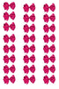 H. PINK 4" WIDE HAIR BOWS 24PCS/7.50  BW-175-4