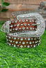 BROWN RHINESTONE & GLITTERY BELTS FOR KIDS.  BELT-2021-B